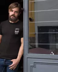 T-shirt homme personnalisé - Food Lovers - "Burger lover"