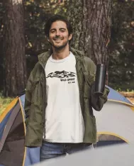 T-shirt homme personnalisé - Vintage - "Wild spirit - EST. ..."