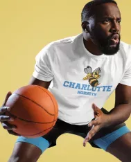 T-shirt homme personnalisé - Sport - "Charlotte hornets"