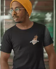 T-shirt homme personnalisé - Vintage - "Love Flamme"