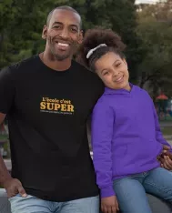 T-shirt homme personnalisé - Citations humour - "L'école c'est super..."