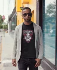 T-shirt homme personnalisé - Moto tout terrain - "Cycle shop"