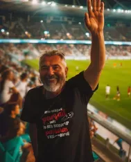 T-shirt homme personnalisé - Football - "Je suis supporter..."