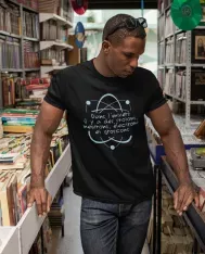 T-shirt homme 100% coton bio - Humour - "Dans l'univers il y a des ... gros cons"