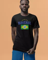 T-shirt homme personnalisé - Football - "Maillot de foot BRÉSIL"