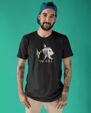 T-shirt homme personnalisé - Chasse et pêche - "No kill"