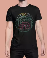 T-shirt homme 100% coton bio - Cadeau - "J'peux pas j'ai choisi la van life"