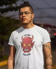 T-shirt homme personnalisé - Diables et Diablesses - "Feeling devilish"