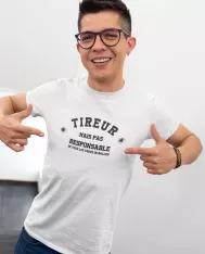 T-shirt homme personnalisé - Citations Humour - "Trous de balles"