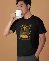 T-shirt homme personnalisé - Famille - "Aimer c'est laisser s'envoler"