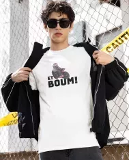 T-shirt homme personnalisé - MotoGP - "ET BOUM MOTO"