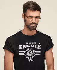 T-shirt homme 100% coton bio - Humour - "Grand enculé"