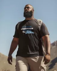 T-shirt homme 100% coton bio - Humour - "Pas besoin de cheveux avec ce corps de rêves" 2