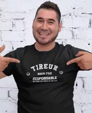 T-shirt homme personnalisé - Citations Humour - "Trous de balles"