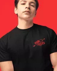 T-shirt homme 100% coton bio - Cadeau - "100% love "