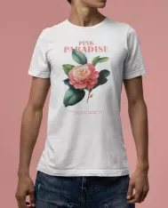 T-shirt homme personnalisé - Nature - "Pink paradise"