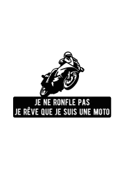 T-shirt femme personnalisé - Citations Humour - "Je ne ronfle pas"