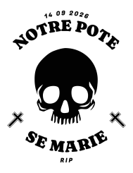 T-shirt femme personnalisé - Évènements - "Notre pote se marie"