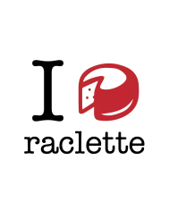 T-shirt femme 100% coton bio - Cadeau - "I LOVE raclette"