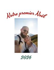 T-shirt femme personnalisé - Évènements - "Notre premier Noël"