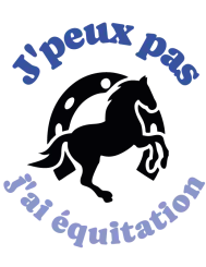 T-shirt femme personnalisé - J'peux pas - "J'peux pas j'ai équitation"