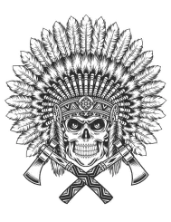 T-shirt femme personnalisé - Historiques - "Dead Indian Chief"