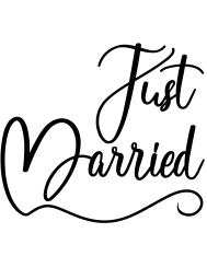 T-shirt femme personnalisé - Mariage - "Just married"