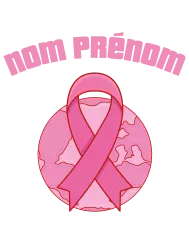 T-shirt femme personnalisé - Évènements - "Octobre rose TEAM"