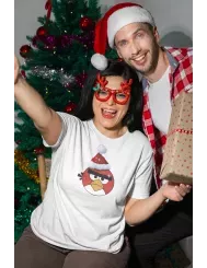 T-shirt femme personnalisé - Évènements - "Angry christmas"