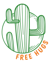 T-shirt femme personnalisé - Humour - "Free hugs qui piquent"