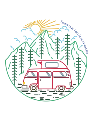 T-shirt femme 100% coton bio - Cadeau - "J'peux pas j'ai choisie la van life"