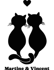 T-shirt femme personnalisé - Cadeau - "Chats amoureux..."