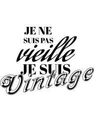 T-shirt femme 100% coton bio - Humour - "Je ne suis pas vieille"