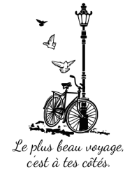 T-shirt femme personnalisé - Sport - "Le plus beau voyage c'est à tes côtés"