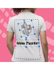 T-shirt femme personnalisé dos