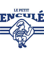 T-shirt femme 100% coton bio - Humour - "Petit enculé"