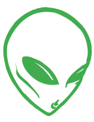 T-shirt femme personnalisé - Fantastique - "Alien vert"