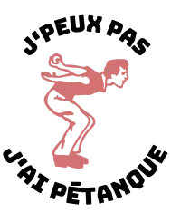 T-shirt femme personnalisé - J'peux pas - "J'peux pas j'ai pétanque"