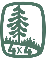 T-shirt femme personnalisé - 4X4 - "Sapin"