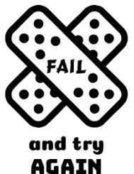 T-shirt femme personnalisé - Lifestyle - "Fail and try again"