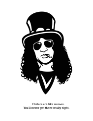 T-shirt femme personnalisé - Citations Musique - "Slash"