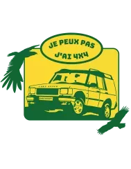 T-shirt femme personnalisé - 4X4 - "Je peux pas j'ai 4x4 Voyage"