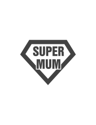T-shirt femme 100% coton bio - Cadeau - "SUPER MUM"