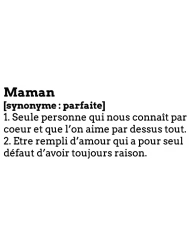 T-shirt femme personnalisé - Maman - "La définition de Maman"