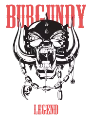 T-shirt femme personnalisé - Moto - "Burgundy legend"