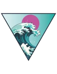 T-shirt femme personnalisé - Mers et océans - "Vague japonaise"