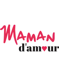 T-shirt femme 100% coton bio - Cadeau - "Maman d'amour"