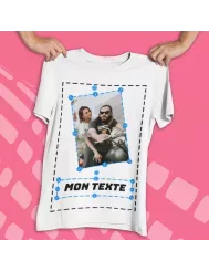 T-shirt femme personnalisé photo et texte