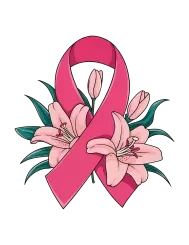 T-shirt femme personnalisé - Évènements - "Octobre Rose fleuri"