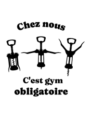 T-shirt femme personnalisé - Citation - "Gym obligatoire"